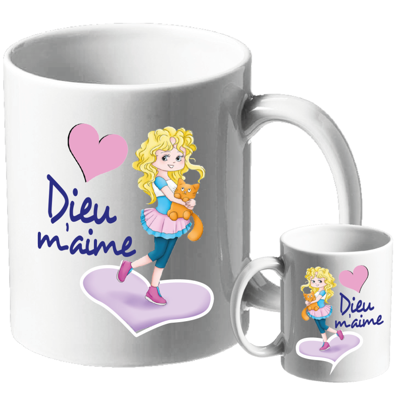 MUG BLANC THEME ENFANT