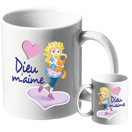 MUG BLANC THEME ENFANT