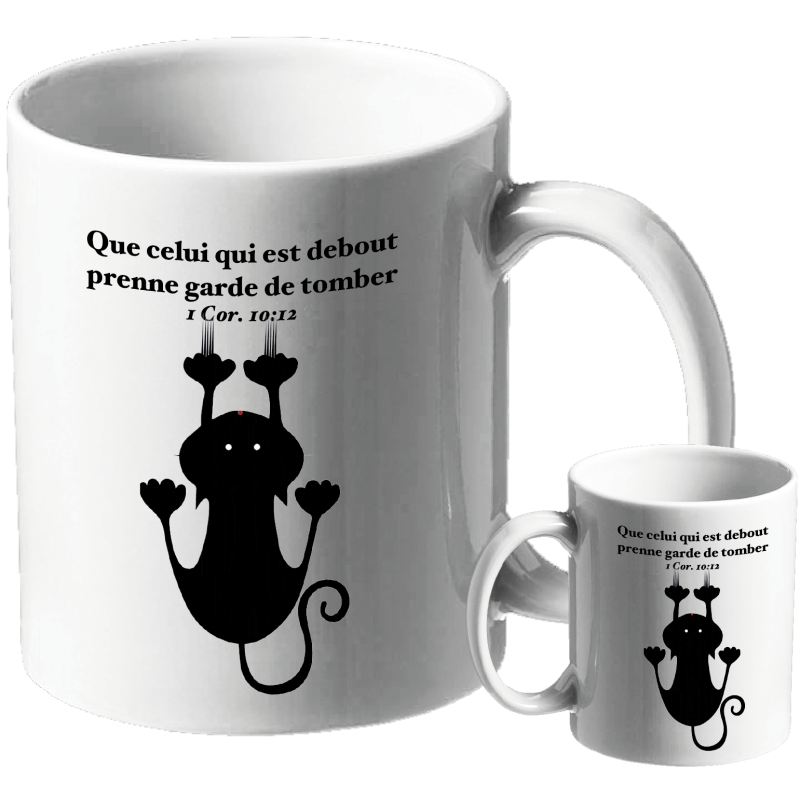 MUG BLANC THEME DIVERS 1 CORINTHIENS 10.10