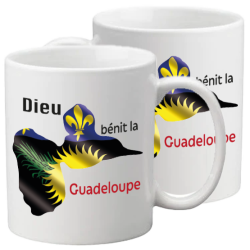 MUG BLANC THEME ETHNIQUE GUADELOUPE