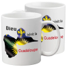 MUG BLANC THEME ETHNIQUE GUADELOUPE