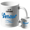 MUG BLANC THEME TYPO. 1 CORINTHIENS 13