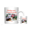 MUG BLANC THEME FLORAL. PSAUME 17.8