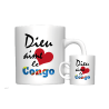 MUG BLANC THEME ETHNIQUE CONGO RDC