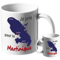 MUG BLANC THEME ETHNIQUE. MARTINIQUE
