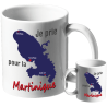 MUG BLANC THEME ETHNIQUE. MARTINIQUE