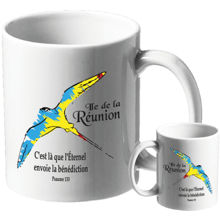 MUG BLANC THEME ETHNIQUE PSAUME 133