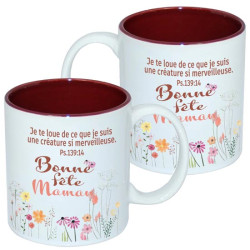 MUG BICOLORE  FETE DES MERES PSAUME 139.14