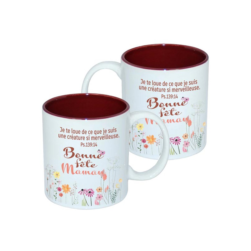 MUG BICOLORE  FETE DES MERES PSAUME 139.14
