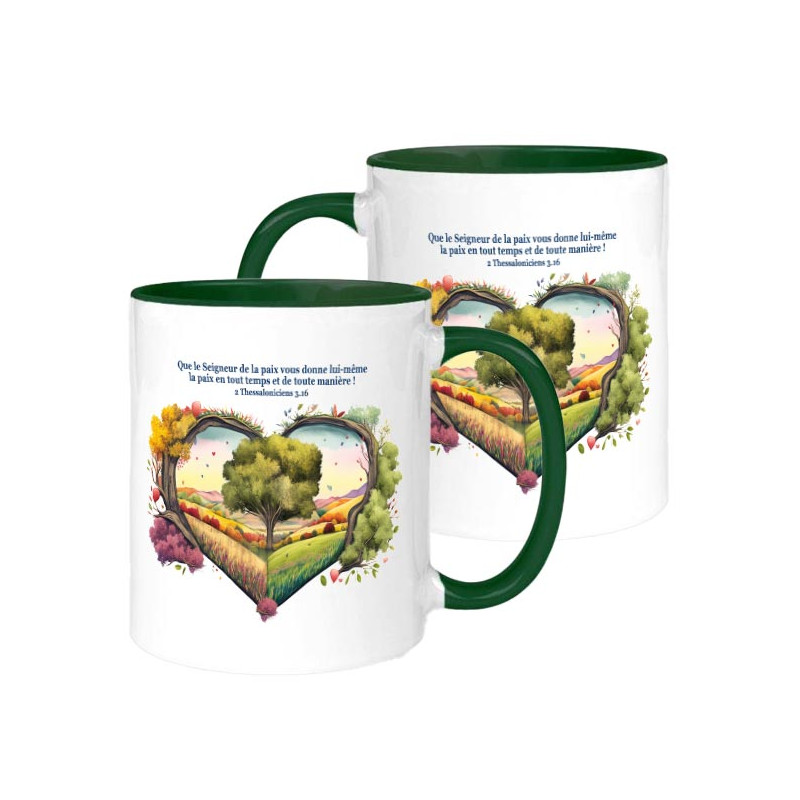 MUG BICOLORE THEME DIVERS 2 THESSALONICIENS 3.16