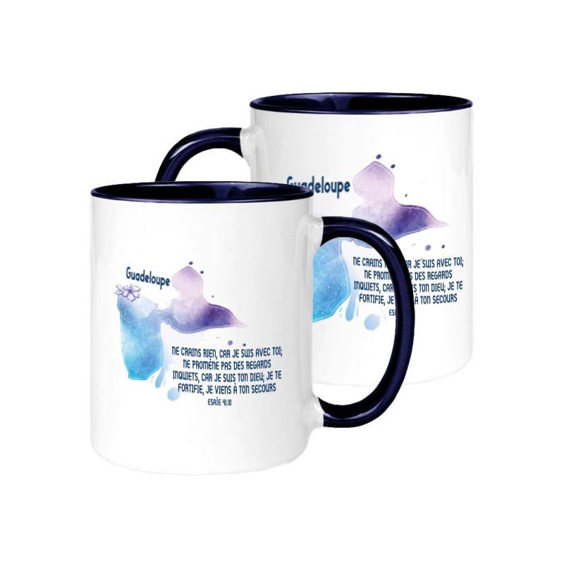 MUG BICOLORE THEME ETHNIQUE ESAÏE 41.10