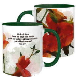 MUG BICOLORE THEME FLORAL LUC 2.14