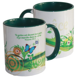 MUG BICOLORE PAPILLONS...