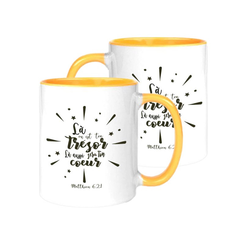 MUG BICOLORE TYPO MATTHIEU 6.21