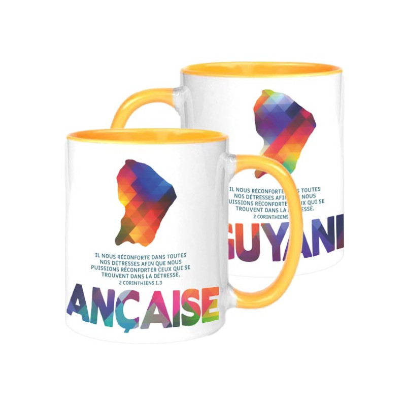 MUG BICOLORE ETHNIQUE 2 CORINTHIENS 1.3