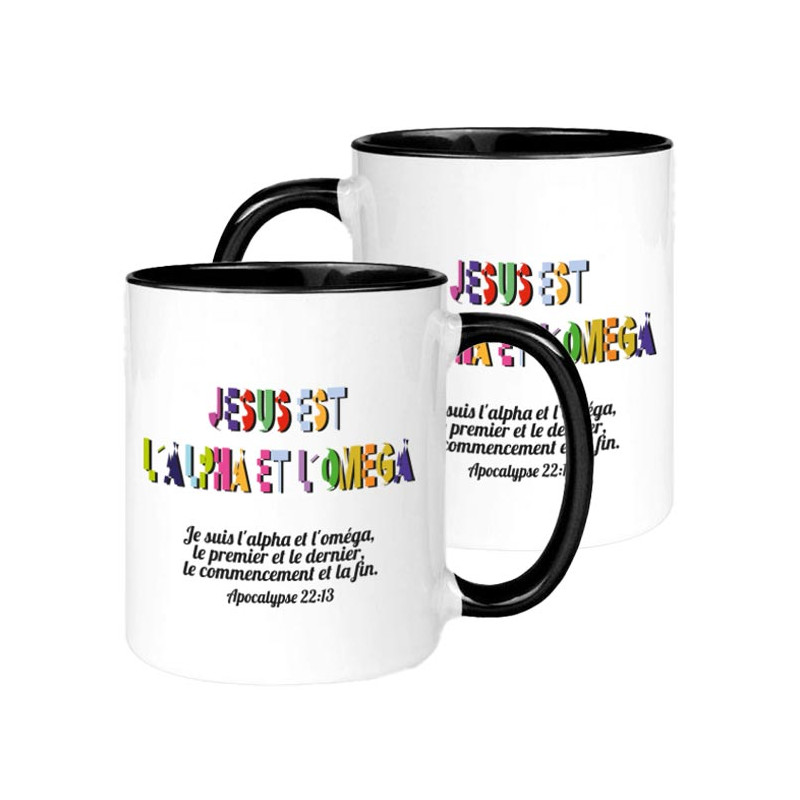 MUG BICOLORE TYPO APOCALYPSE 22