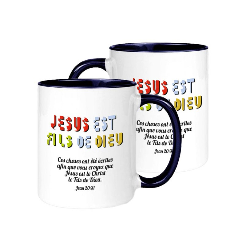 MUG BICOLORE TYPO JEAN 20