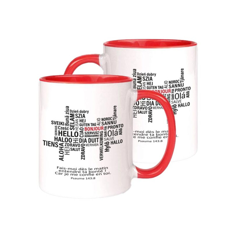 MUG BICOLORE TYPO PSAUME 143