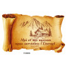 CHALET & MONTAGNE CADRE STYLE PARCHEMIN
