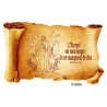 BERGER ET TROUPEAU CADRE STYLE PARCHEMIN