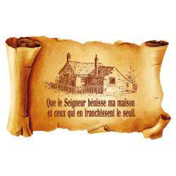 MAISON RUSTIQUE CADRE STYLE PARCHEMIN