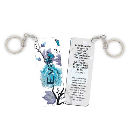 PORTE-CLES PRENOM EVA. PSAUME 139