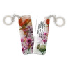 PORTE-CLES NATURE OISEAU FLEURS