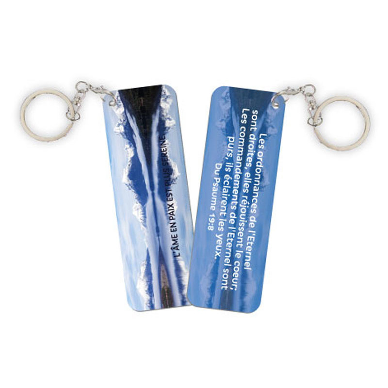 PORTE-CLES ALU THEME MONTAGNES