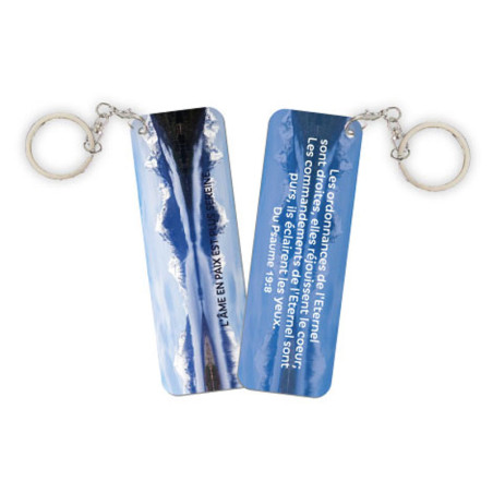 PORTE-CLES ALU THEME MONTAGNES