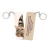 PORTE-CLES ALU THEME ANIMAUX CHATON