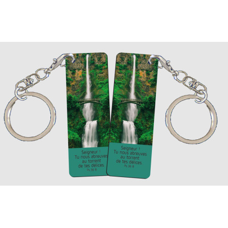PORTE-CLES ALU SEIGNEUR NATURE CASCADE