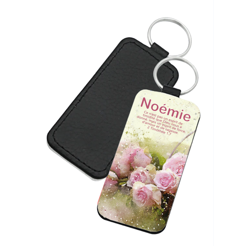 PORTE-CLES SIMILI THEME LES PRENOMS NOEMIE