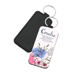 PORTE-CLES SIMILI THEME LES PRENOMS CORALIE