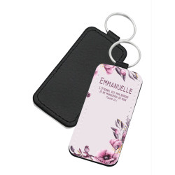 PORTE-CLES SIMILI THEME LES PRENOMS EMMANUELLE