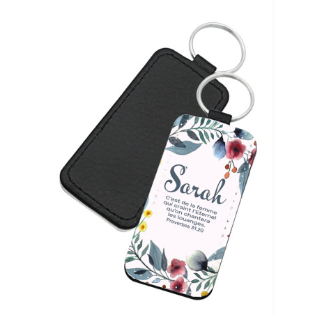 PORTE-CLES SIMILI THEME LES PRENOMS SARAH