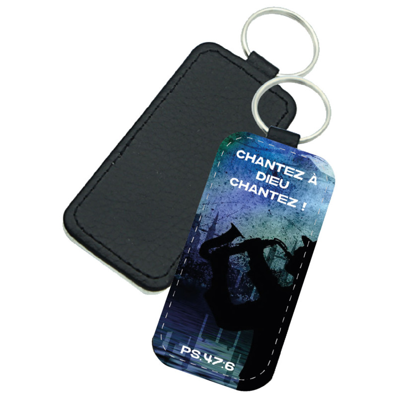 PORTE-CLES SIMILI THEME MUSIQUE SAXOPHONISTE