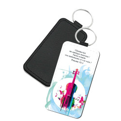 PORTE-CLES SIMILI  THEME MUSIQUE VIOLON