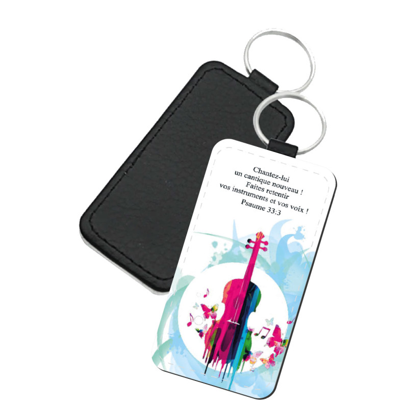 PORTE-CLES SIMILI  THEME MUSIQUE VIOLON
