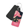 PORTE-CLES SIMILI THEME NATURE PIVOINE