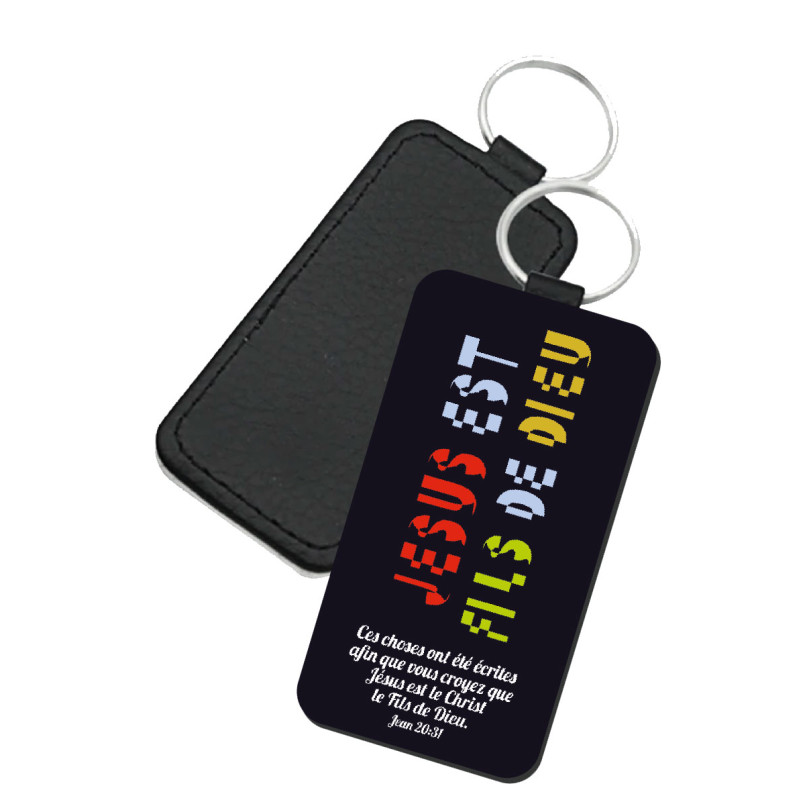 PORTE-CLES SIMILI  THEME TYPO FILS DE DIEU