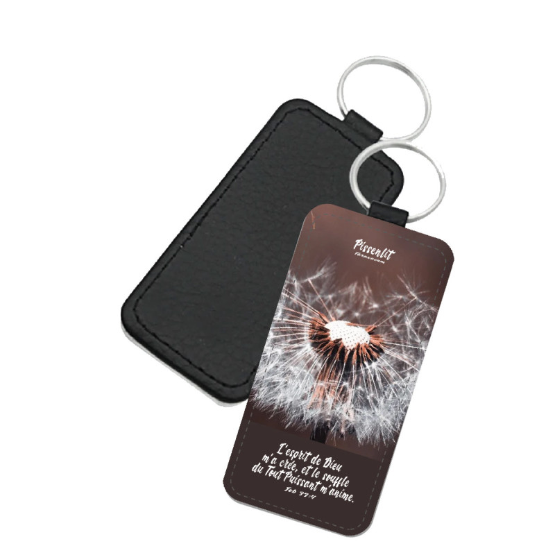 PORTE-CLES SIMILI THEME NATURE PISSENLIT