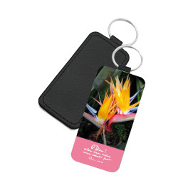 PORTE-CLES SIMILI THEME NATURE OISEAU DE PARADIS