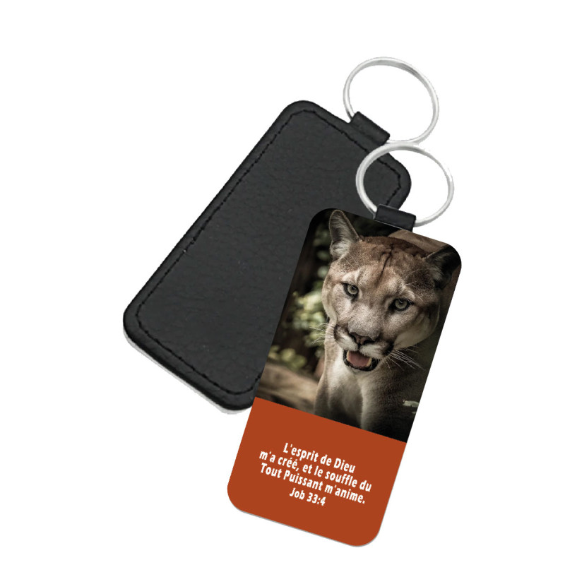 PORTE-CLES SIMILI THEME ANIMAUX PUMA