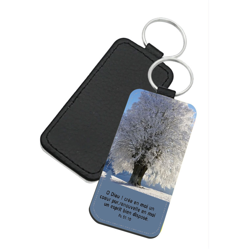 PORTE-CLES SIMILI THEME NATURE ARBRE ENNEIGE