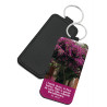 PORTE-CLES SIMILI THEME NATURE BOUGAINVILLIER