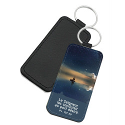 PORTE-CLES SIMILI THEME COSMOS NUIT ETOILEE