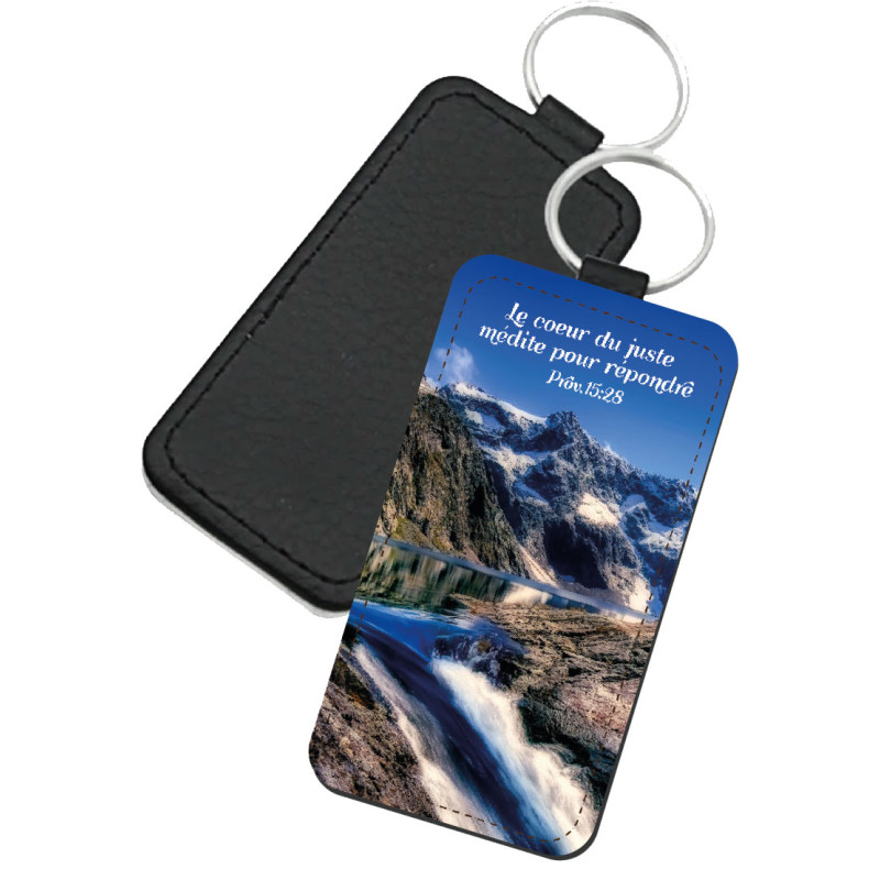 PORTE-CLES SIMILI THEME PAYSAGE MONTAGNES