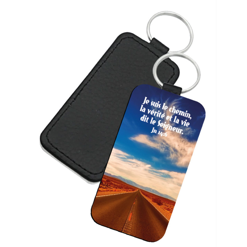 PORTE-CLES SIMILI THEME PAYSAGE ROUTE ET DESERT