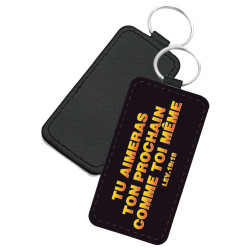 PORTE-CLES SIMILI THEME TYPO DECALOGUE