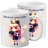 TASSE POLYMERE POUR ENFANT THEME FILLE REINE
